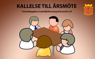 Kallelse till årsmöte för Frösekebygdens Samhällsförening & Kronofors IF (8/3 kl 18:00)