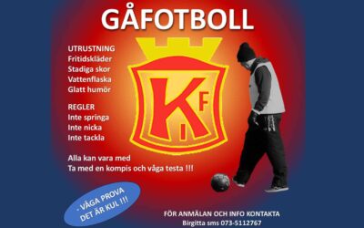 Gåfotboll – träning med Stefan Lodén (9/6 kl 11.00)